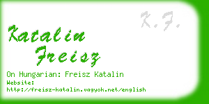 katalin freisz business card